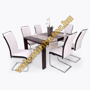 Száva 6 étkező Piero asztallal - fehér